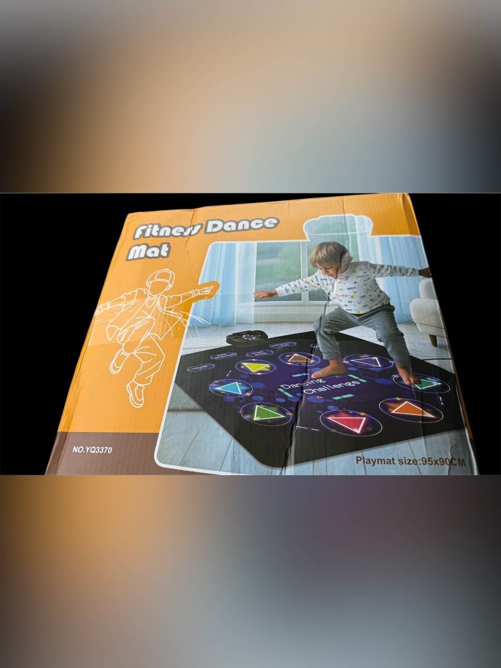 Fitness Dance Mat - Black Interactive Game Mat